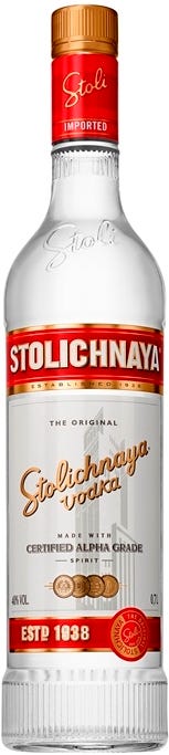 Stolichnaya Vodka Wodka Longdrinkglas Glas Klar 2cl 4cl rastal Bar Gastro NEU